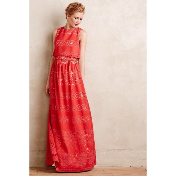 Anthropologie Dresses & Skirts - 🌟SALE🌟Erin Fetherston Coral Garden Party maxi 2